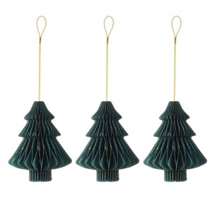 Gloria Duchin Set of 3 Honeycomb Tree Tree Ornaments - 1 of 1