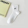 Alilang Women's Ribbed Ankle Socks with Bow Embroidery 5Pk - 2 of 4
