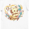 Tasty Peach Honeybee Meowchi Girl’s White Crew Neck Short T-shirt - 2 of 2