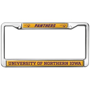 University of Northern Iowa Panthers Full Size Standard License Plate Metal Frame - 1 of 4