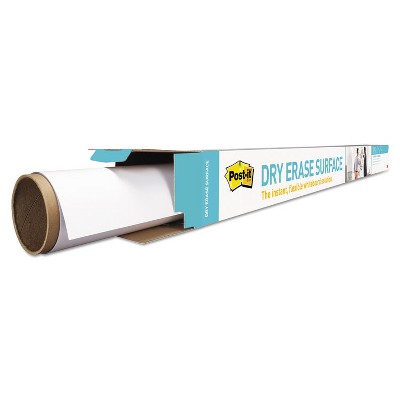 Post-it Dry Erase Surface with Adhesive Backing 72 x 48 White DEF6X4