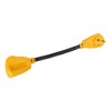 Camco 18 Inch 30 Ampere Power Grip Extenders Dogbone with Male to Female Connector Gender for Extension Cords, Tools, and Home Improvement, Multicolor - 4 of 4