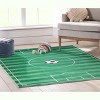 Well Woven Soccer Field Playmat Apollo Kids Collection Green Area Rug - image 3 of 4