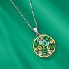 Ross-Simons 2.35 ct. t.w. Multi-Gemstone Pendant Necklace in Sterling Silver and 14kt Yellow Gold Size 18 - 3 of 4