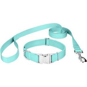 Country Brook Petz Premium Nylon Dog Collar and Leash Set for Small Medium Large Dogs - Vibrant 30+ Color Selection - 1 of 4