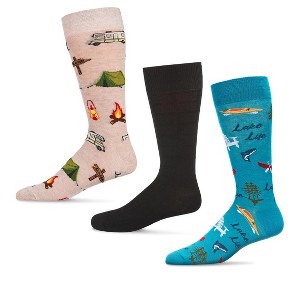 MeMoi Novelty Rayon Blend 3 Pair Pack Crew Socks - 1 of 1
