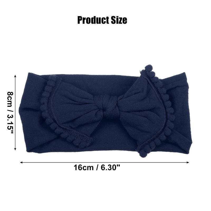 Unique Bargains Cotton Bow Headband Fashion Cute Hair Band for Child 6.3 Inch, 4 of 7