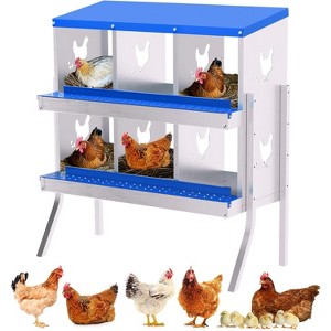 Acekool Chicken Nesting Box Rollaway Egg Collection 6 Compartment, - 1 of 4