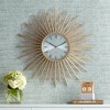 Dahlia Studios Castallia Gold 28" Round Metal Wall Clock - 2 of 4