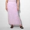 Women's Rose Pointelle Sweater Maxi Skirt - Wild Fable™ - 2 of 3