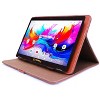 LINSAY® 10.1" Octa Core  256GB Storage Android 15 Tablet Dual Camera Android with Brown Leather Case - 3 of 3
