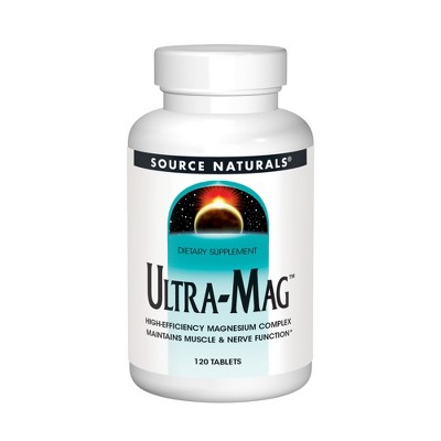 Ultra-Mag Hi Efficiency Magnesium by Source Naturals, Inc.  -  120 Tablet