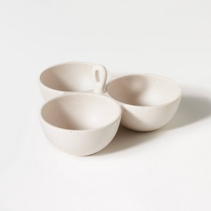 3 Sectioned Melamine Serving Bowl - Threshold™ designed with Studio McGee: Dishwasher-Safe, Spring Decor - 1 of 4