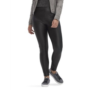 Women's Croco Leatherette High Rise Leggings - HUE - 1 of 2