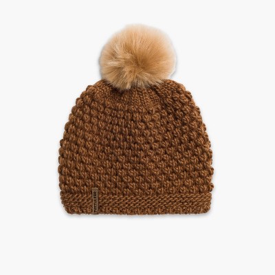Turtle Fur Snowfall Faux Fur Pom Beanie - Women's Winter Hat