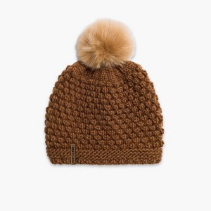 Turtle Fur Snowfall Faux Fur Pom Beanie - Women's Winter Hat - 1 of 3