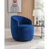 CAVINAS 360 Degree Swivel Chairs, Fabric Barrel Chair, Swivel Accent Chair, Single Sofa Chair, Round Armchair for Living Room, Bedroom - 3 of 4