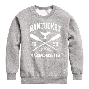 Boys' - Instant Message - Nantucket Graphic Long Sleeve Fleece Sweatshirt - 1 of 4