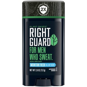 Right Guard Plant Based Invisible Solid Antiperspirant and Deodorant for Men with Sensitive Skin - Fresh - 2.6oz - 1 of 4