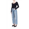 Women's Scoop Neck Long Sleeve Top - 6397 - 2 of 3