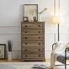 Modern 6-Drawer Dresser - Tall Chest for Bedroom & Closet Storage, Easy Pull Handles, Textured Borders, 29.53''L x 15.75''W x 48.03''H - 2 of 4
