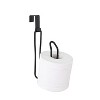 SunnyPoint Over The Tank Toilet Tissue Paper Roll Holder Black (HL-TPTANK-BLK) - 4 of 4