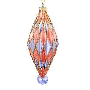 Cody Foster 7.0 Inch Midcentury Diamonds Large Christmas Tree Ornament , Christmas Decor Midcentury Modern (1PC) - 1 of 4