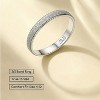 Simple Plain Stardust 925 Sterling Silver Ring, 3mm Ring - 3 of 4