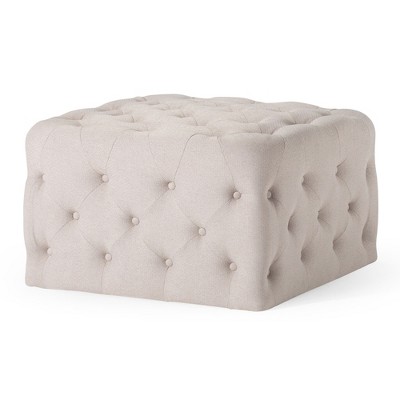 Maven Lane Henry Traditional Ottoman in Fabric Upholstery