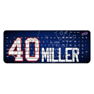 NFL Buffalo Bills Players Game Tactic Wireless USB Keyboard - 1 of 4