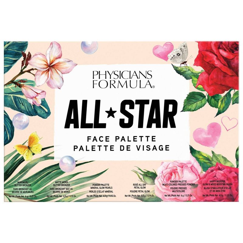 PhysiciansFormula Face Palette - All Star - 0.21oz: Multidimensional, Contouring, Blending, Brightening, Cruelty-Free, 1 of 11