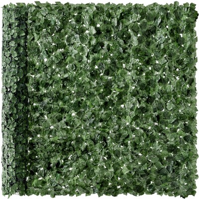 Best Choice Products 96x72in Artificial Faux Ivy Hedge Privacy Fence ...