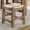 18" Davenport Wood Stool Light Amber - Alaterre Furniture: Pine Frame, Square Shape, Fixed Height - 2 of 4