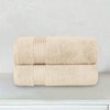 Cotton 2 Pack Bath Towel Set - 27x54 Inch, Luxurious Hotel Spa Quality 100 Cotton 2PC Bath Towel Set - Highly Absorbent Ivory - 2 of 4