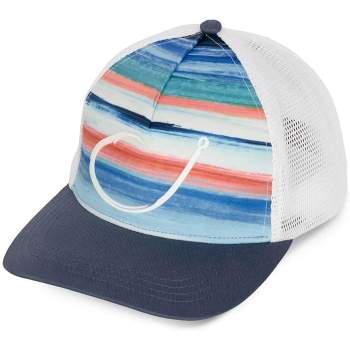 Reel Life Paint Stripes Snapback Hat - Real Teal
