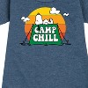 - Peanuts - Camp Chill Graphic Short Sleeve Fleece Dress - 2 of 4