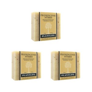 Plantlife Frankincense Myrrh Bar Soap – Moisturizing, Soothing, Handcrafted, Plant-Based – Made in California, 4oz - 1 of 3