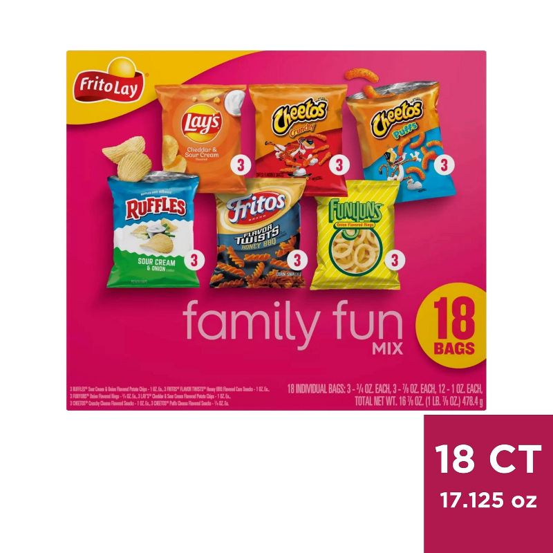 Frito-Lay Variety Pack Family Fun Mix - 18ct, 1 of 9