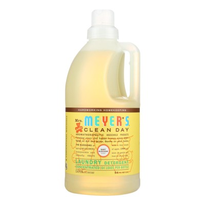 Image of Mrs. Meyer's Clean Day - 2X Laundry Detergent - Baby Blossom - Case of 6 - 64 oz
