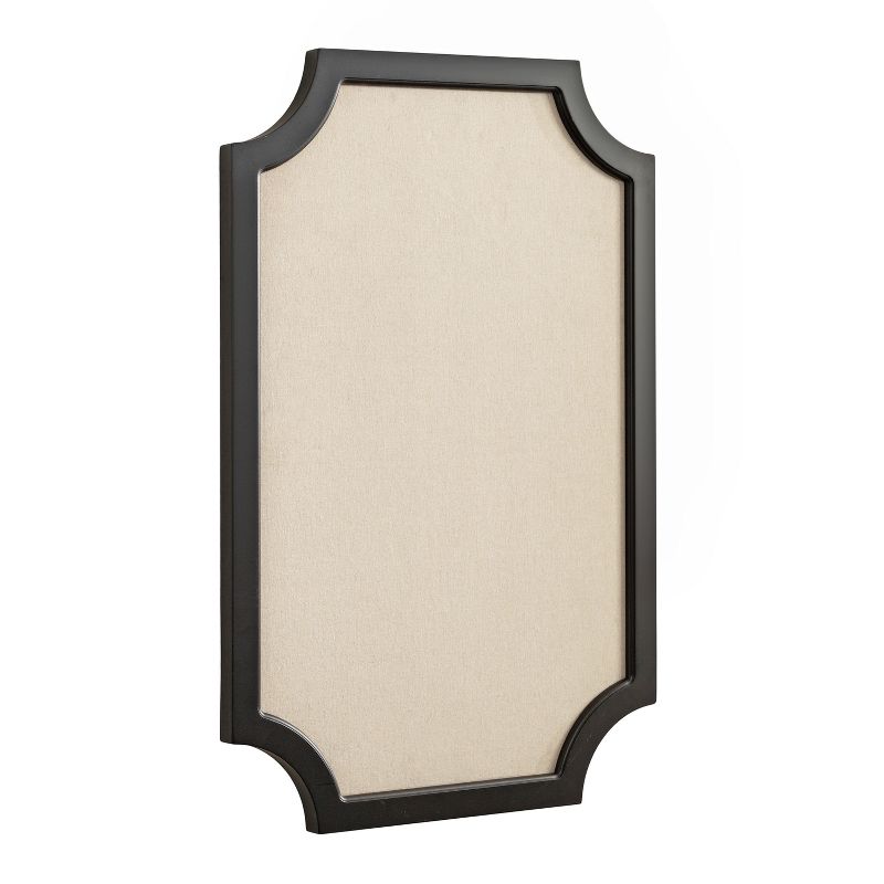 Kate & Laurel All Things Decor Hogan Framed Scalloped Decorative Wall Pinboard, 1 of 9