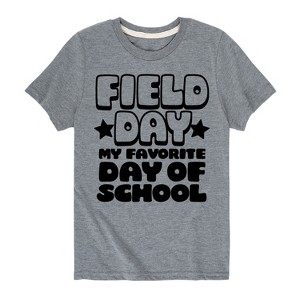 Boys' - Instant Message - Field Day Favorite Day Of School Short Sleeve Graphic T-Shirt - 1 of 4