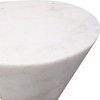 Uttermost Top Hat Marble Drink Table - 4 of 4