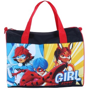 Miraculous Ladybug Duffel Bag Small Carry-On BunnyX Rena Rouge Girls Red Black - 1 of 4