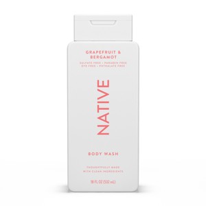 Native Body Wash for Women & Men - Grapefruit & Bergamo - Sulfate Free - 18 fl oz - 1 of 4