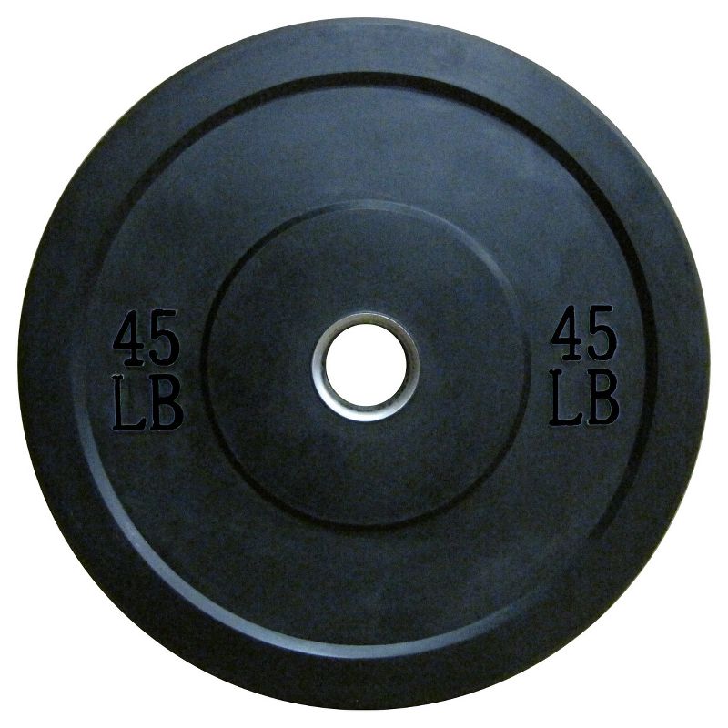 Lifeline Olympic Rubber Bumper Plate 45lbs, 1 of 7