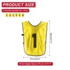 Unique Bargains Team Sports Reversible Numbered Soccer Training Vest 6 Pcs - 2 of 4