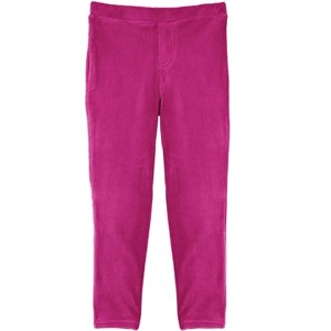Memoi Girls' Thin Ribbed Comfort Stretch Cotton Blend Leggings Black 2-4 - 1 of 2