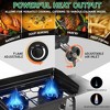 Karl Home 3 Burner High Pressure Propane Outdoor Stove with Removable Side Shelves and Windscreen - 4 of 4