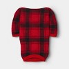 Plaid Brushed Fleece Pet Pajamas - Wondershop™ Red/Black - 3 of 3