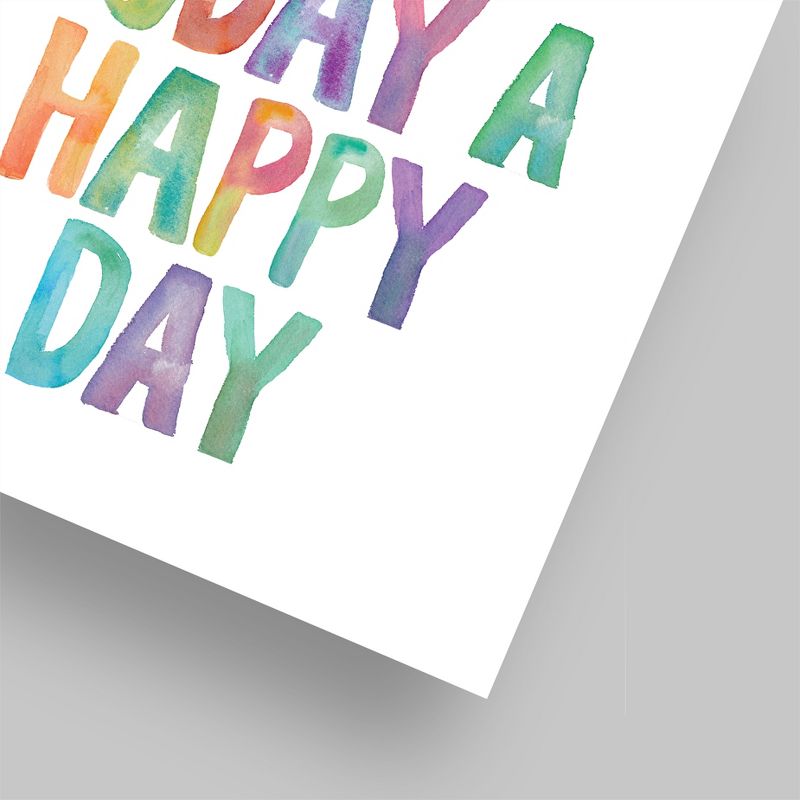 Americanflat Minimalist Motivational Lets Make Today A Happy Day By Motivated Type Poster, 5 of 7